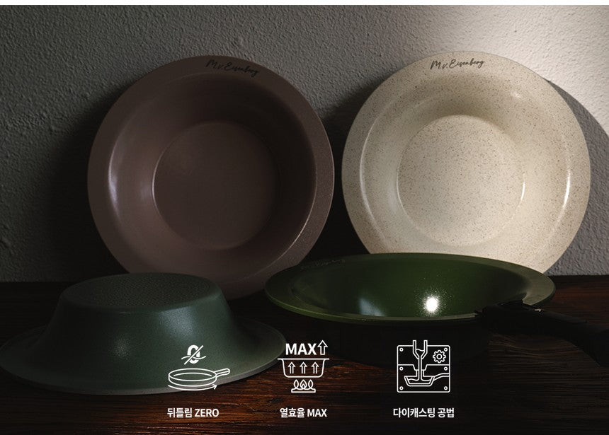 Eisenberg Flying Round Pan + Flying Deep Pan + Handle Set