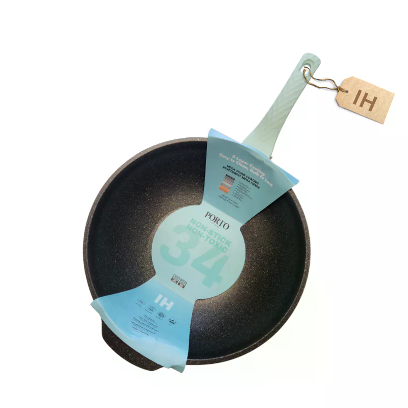 Non-Stick Mega Stone Wok 34cm_포르토 IH 논스틱 메가 스톤 웍 34cm