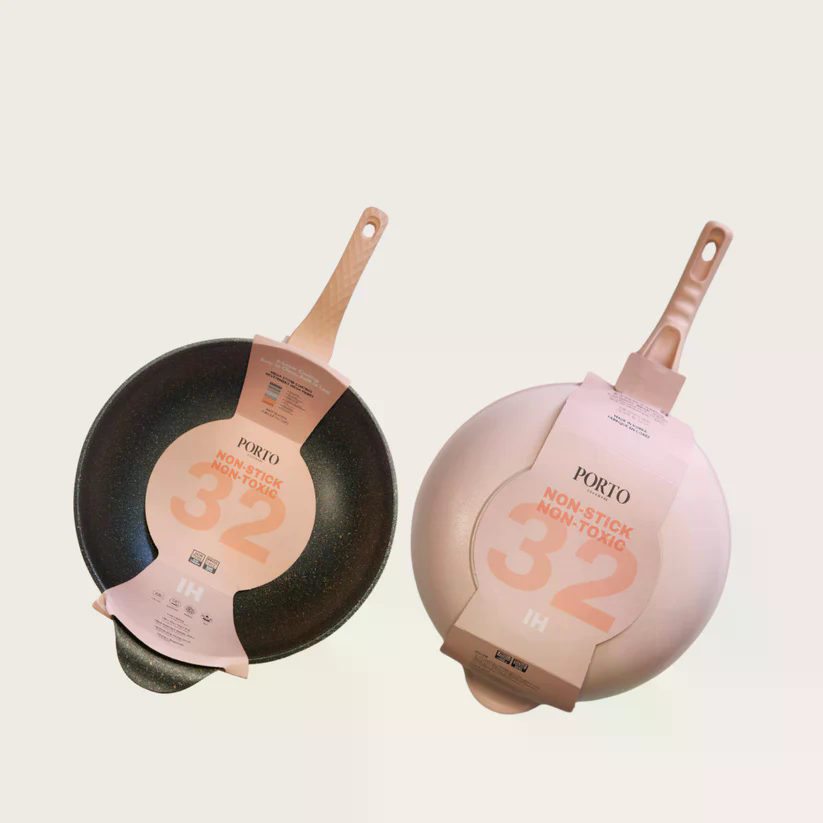 Non-Stick Mega Stone Wok 32cm_포르토 IH 논스틱 메가 스톤 웍 32cm