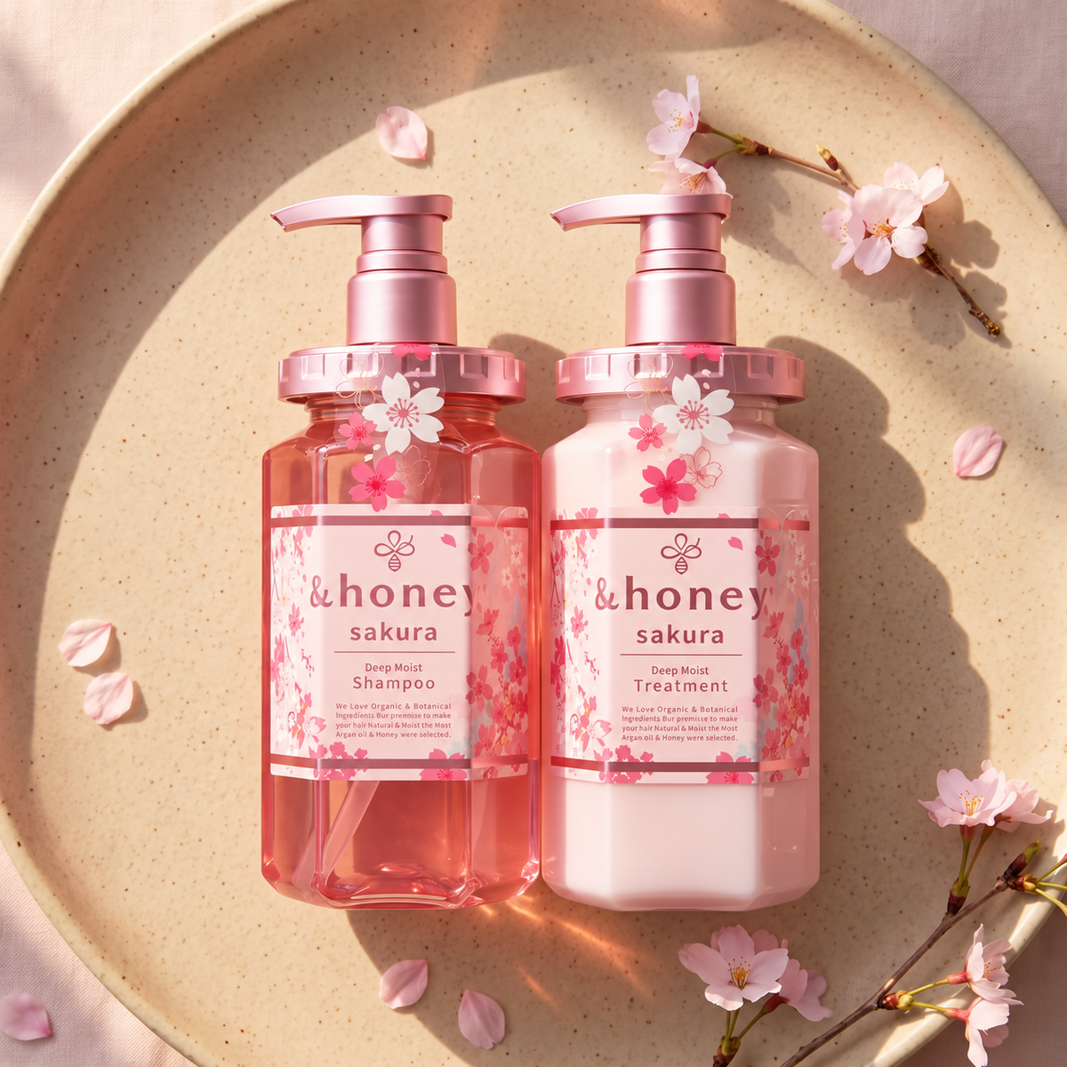 &honey Sakura Deep Moist Shampoo + Treatment SET