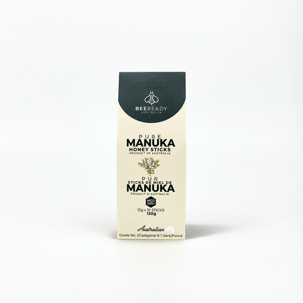 Premium Australian Manuka Honey Sticks MGO 300+ (12g × 10 Sticks)