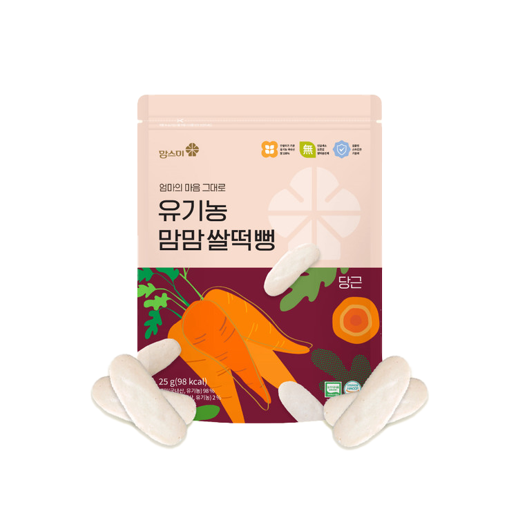 Momsmi Mommom Organic Ricecake Puff Carrot for baby-friendly snacking
