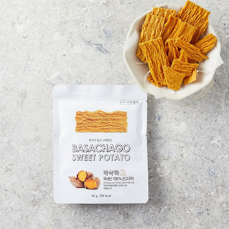 Basachago Sweet Potato Chips, healthy snack for kids