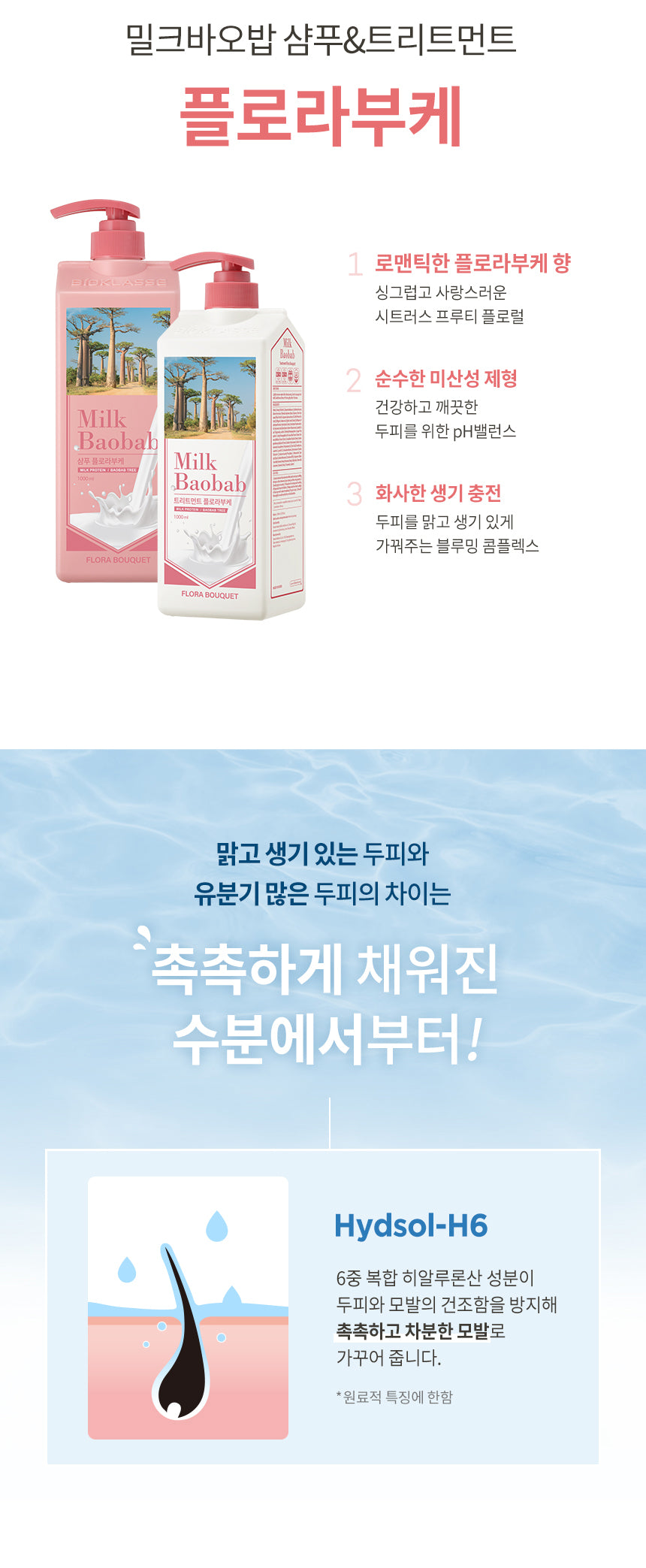 Milk Baobab Shampoo Flora Bouquet 1000ml