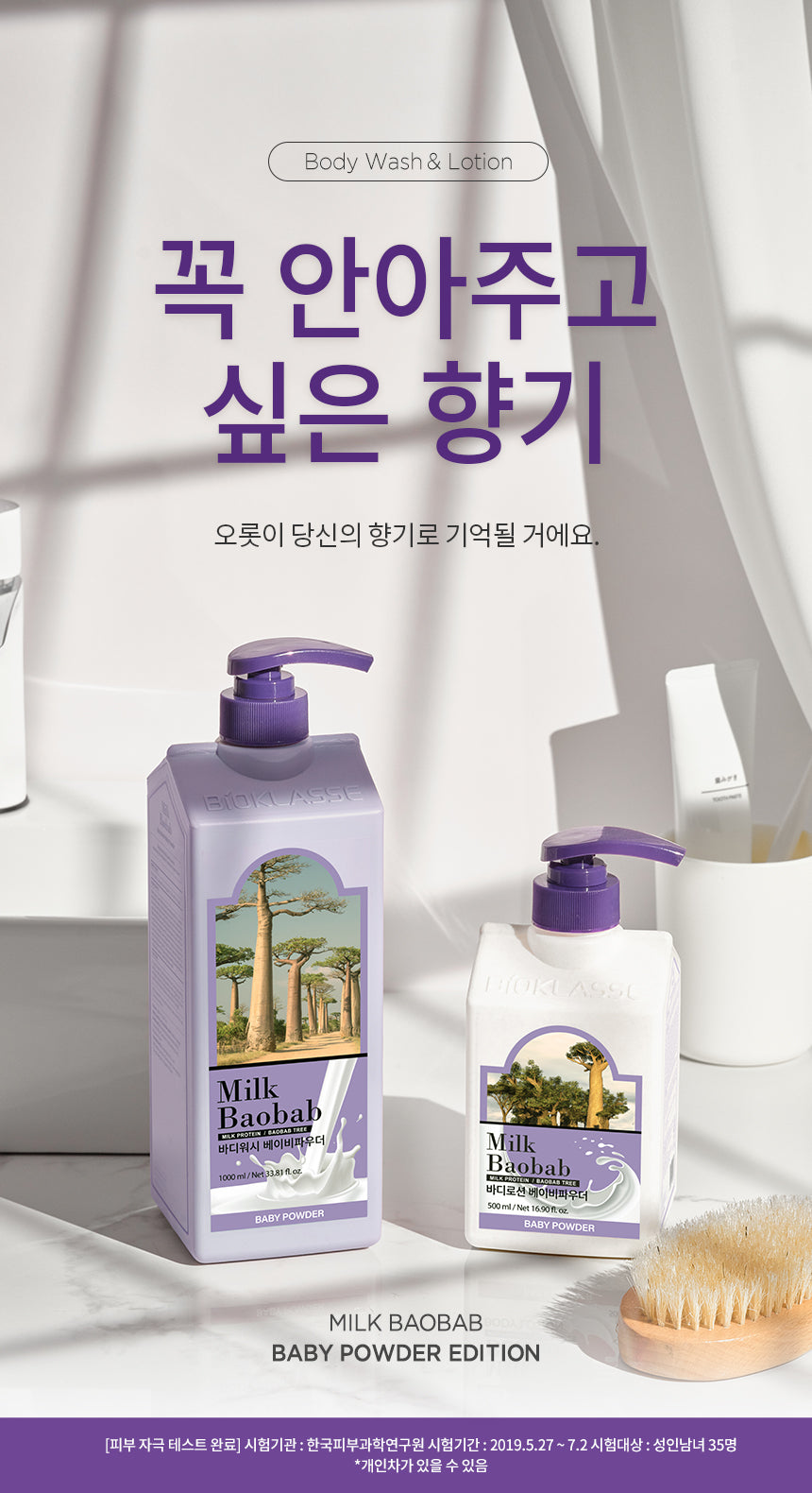 Milk Baobab Body Lotion Baby Powder 500ml