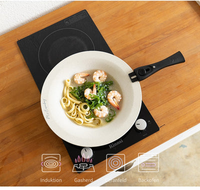 Eisenberg Frying Round Pan + Frying Deep Pan + Handle Set