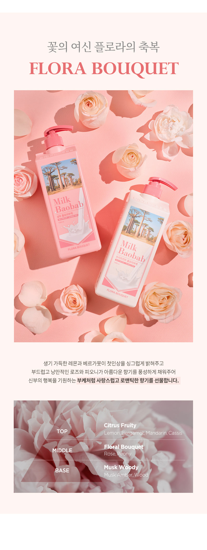 Milk Baobab Shampoo Flora Bouquet 1000ml