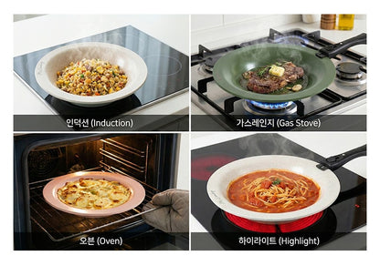 Eisenberg Flying Round Pan + Flying Deep Pan + Handle Set