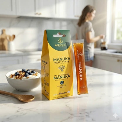 Premium Australian Manuka Honey Sticks  MGO 100+ (12g × 10 Sticks)