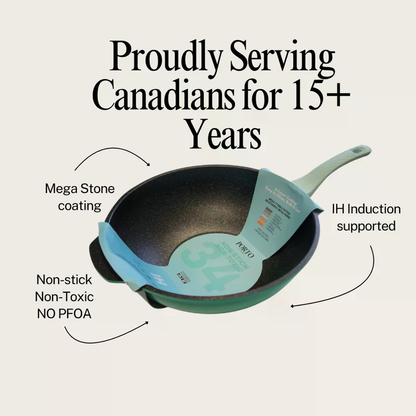 Non-Stick Mega Stone Wok 34cm_포르토 IH 논스틱 메가 스톤 웍 34cm