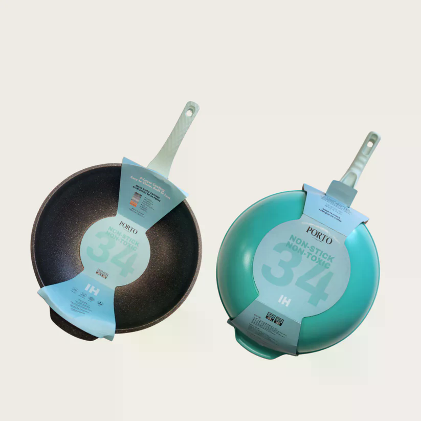 Non-Stick Mega Stone Wok 34cm_포르토 IH 논스틱 메가 스톤 웍 34cm