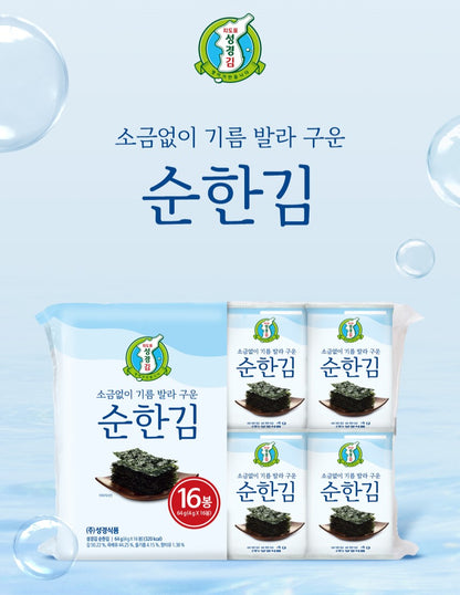 Sung Gyung Mild Seasoned Sliced laver 4g*16