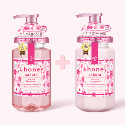 &honey Sakura Deep Moist Shampoo + Treatment SET