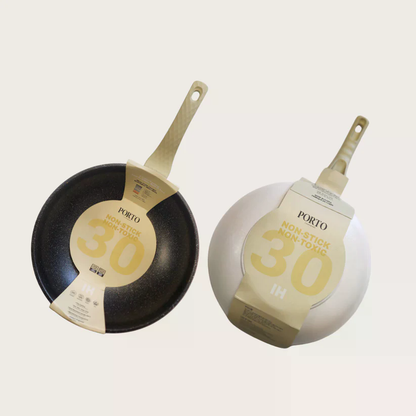 Non-Stick Mega Stone Wok 30cm_포르토 IH 논스틱 메가 스톤 웍 30cm