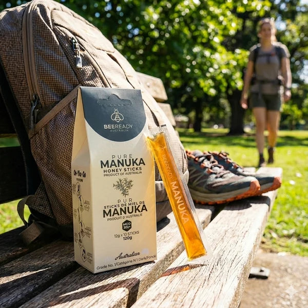 Premium Australian Manuka Honey Sticks MGO 300+ (Value Bundle: 3 Packs, 30 Sticks)