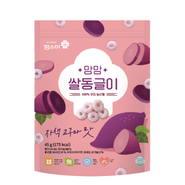 Momsmi MomMom Purple Sweet Potato Rice Rings