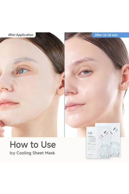 CDL Icy Puff Sheet Mask (1box (10sheets)) 칸도럽 아이시 퍼프 시트 마스크 (1box (10장))