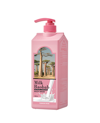 Milk Baobab Body Wash Damask Rose 1000ml