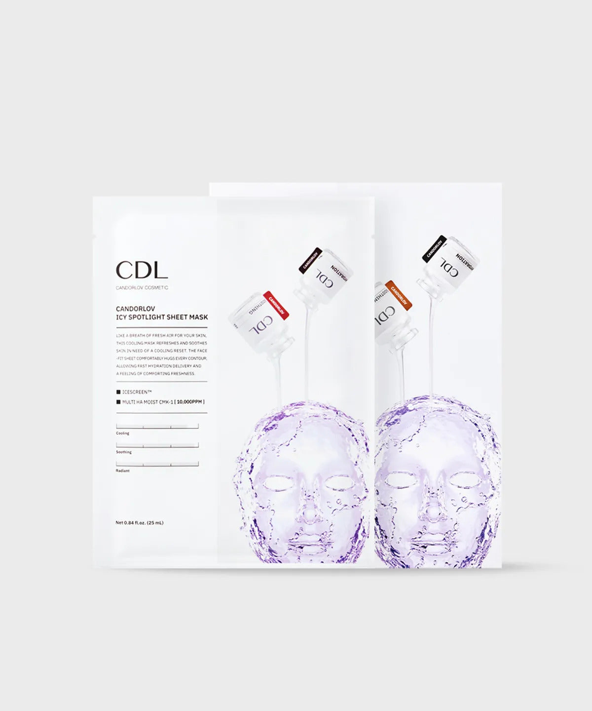 CDL Icy Spotlight Sheet Mask (1box (10sheets)) 칸도럽 아이시 스팟라이트 시트 마스크 (1box (10장))