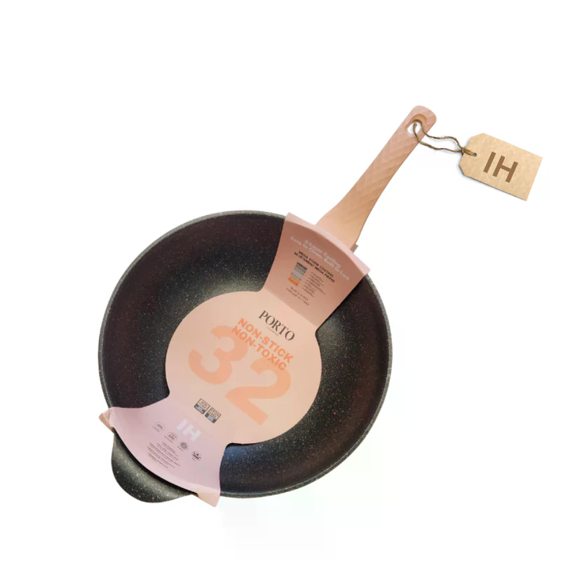 Non-Stick Mega Stone Wok 32cm_포르토 IH 논스틱 메가 스톤 웍 32cm