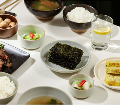 Sung Gyung Olive & Green tea Seasoned Sliced laver 4g*16