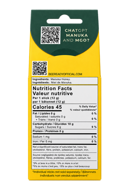 Premium Australian Manuka Honey Sticks MGO 100+ (Value Bundle: 3 Packs, 30 Sticks)