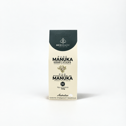 Premium Australian Manuka Honey Sticks  MGO 300+ (12g × 10 Sticks)