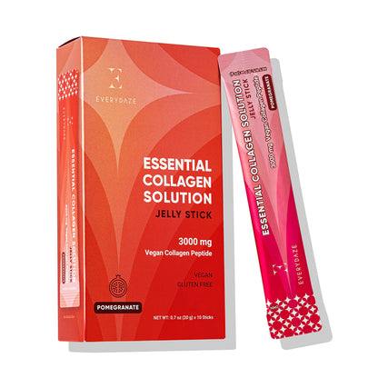 ESSENTIAL COLLAGEN SOLUTION JELLY STICK- POMEGRANATE Flavor (1 Box / 10 Sticks)