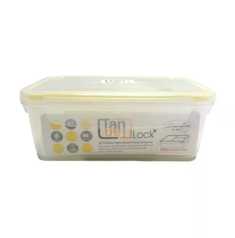 TANTAN LOCK REC 800ML / DIVIDER_탄탄락 직사각 800ml (칸막이형)