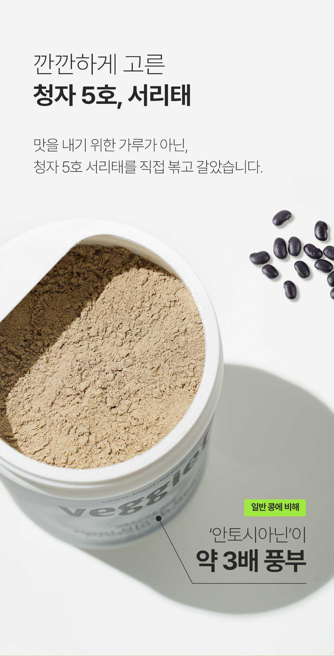 Veggiet Protein Shake #Real Black Bean 45g