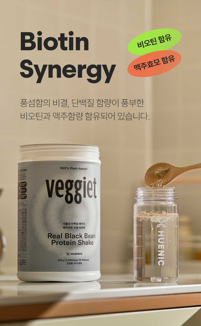 Veggiet Protein Shake #Real Black Bean 45g