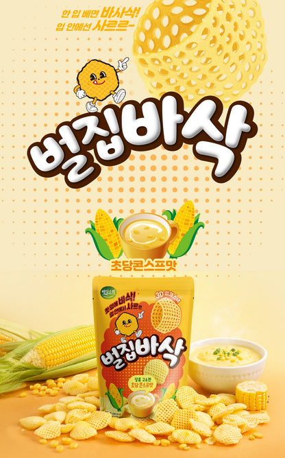 Badasori Honeycomb Crisps - Sweet Corn Soup 50g - photo 2